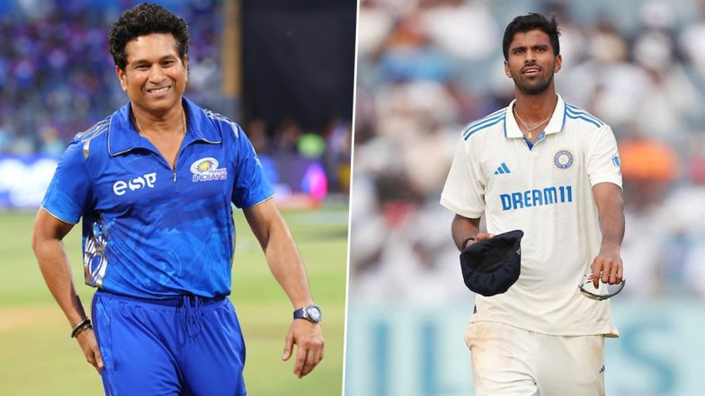 Sachin Tendulkar Lauds Washington Sundar After Indian All-Rounder Scalps 7-Wicket Haul During IND vs NZ 2nd Test 2024