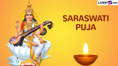 Saraswati Puja 2024 Date in South: Know Shubh Tithi, Vidyarambham Ceremony Rituals and Significance of the Auspicious Day Dedicated to Goddess Saraswati