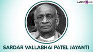 Sardar Vallabhai Patel Jayanti 2024 Quotes: Share National Unity Day Messages, HD Images, Sayings, Greetings and Wallpapers on Rashtriya Ekta Diwas