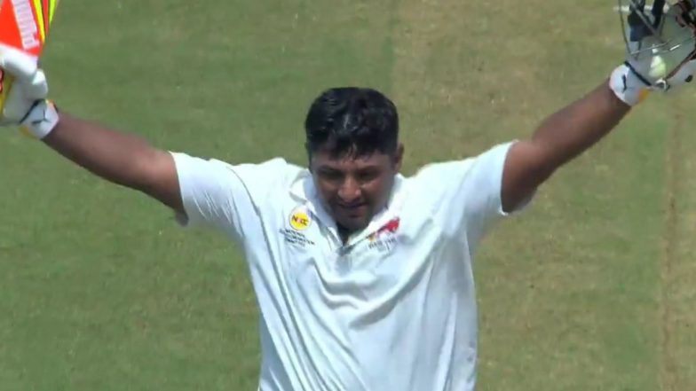 Sarfaraz Khan Becomes First Mumbai Cricketer to Score Double Century in Irani Cup History, Breaks Ramnath Parkar's Record During Irani Cup 2024 Match Against Rest of India (Watch Video)