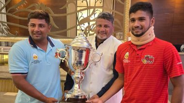 Injured Musheer Khan and Sarfaraz Khan Celebrate Irani Cup 2024 Title Win Alongside Their Father, Pic Goes Viral