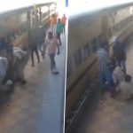 Telangana: Woman Falls Down While Trying To Board Running Train at Secunderabad Station, Gets Saved in Time by Alert RPF Constables (Watch Video)