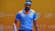 India Men's Table Tennis Team Assures Medal As They Qualify For Semifinal in Asian Table Tennis Championship 2024; Sharath Kamal, Manav Thakkar, Harmeet Desai Defeat Uzbekistan 3-1 in Quarterfinal Clash