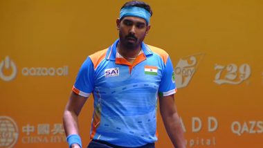 India Men's Table Tennis Team Assures Medal As They Qualify For Semifinal in Asian Table Tennis Championship 2024; Sharath Kamal, Manav Thakkar, Harmeet Desai Defeat Uzbekistan 3-1 in Quarterfinal Clash