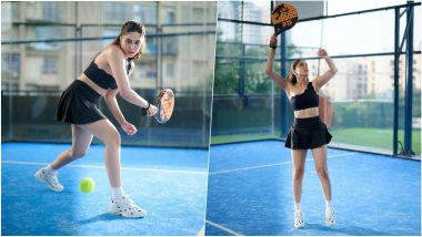 Sharvari Plays Padel in Sexy Black Athleisure As She Serves Hot Monday Motivation, View Photos