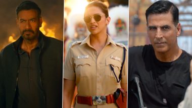 ‘Singham Again’ Trailer Out! Ajay Devgn, Deepika Padukone and Akshay Kumar’s Film From Rohit Shetty’s Cop Universe Set To Hit Theatres on November 1