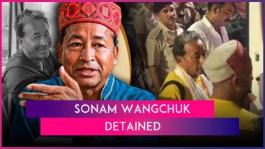 Sonam Wangchuk Detained: Police Detain Climate Activist and His Supporters Before Entering Delhi; Rahul Gandhi, Arvind Kejriwal Condemn Action