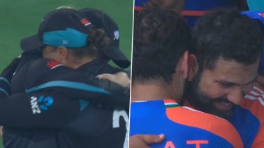 Sophie Devine and Suzie Bates Share Special Moment As NZ-W Win Women's T20 World Cup 2024, ICC Draws Parallels With Rohit Sharma-Virat Kohli's Hug Following India's T20 WC Title Triumph (Watch Video)