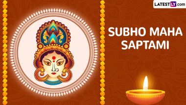 Maha Saptami 2024 Wishes and Images: Share WhatsApp Messages, Happy Durga Puja Greetings, GIFs, Quotes and Wallpapers To Celebrate Pujo