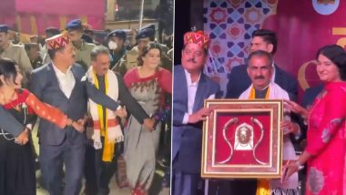 Kullu Dussehra Festival 2024: Himachal Pradesh CM Sukhvinder Singh Takes Part in Folk Dance, Says ‘First Time People From Different Countries Have Come Forward To Take Part in This Programme’ (Watch Videos)