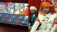 Uttar Pradesh: BJP Corporator Tahseen Shahid&rsquo;s Son Marries Online to Bride Based in Pakistan, Seeks Visa To Bring His Daughter-in-Law (Watch Video)