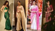 Diwali 2024 Saree Styles: Disha Patani, Alia Bhatt Will Help You Slay in Six Yards of Elegance This Year (View Pics)