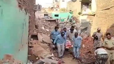 Morena Blast: Mother, Daughter in Suspected LPG Explosion in Madhya Pradesh’s Islampur Area; Rescue Operation Underway (Watch Videos)