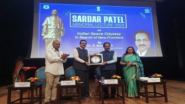 ‘ISRO To Launch Electric Propelled Satellite TDS-01 in December 2024’: Says Chief S Somanath at Sardar Patel Memorial Lecture in Delhi (See Pics and Video)