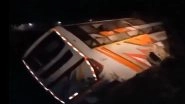 Chhatarpur Road Accident: Teenage Boy Killed, 20 Persons Injured As Bus Overturns in Madhya Pradesh&rsquo;s Bageshwar Dham Trisection (Watch Video)