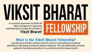 Viksit Bharat Fellowship 2024: Applications Close for BlueKraft Digital Foundation’s Creative Talents Program on November 1; Know How To Apply and Other Details