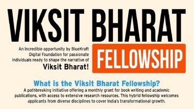 Viksit Bharat Fellowship 2024: Applications Close for BlueKraft Digital Foundation’s Creative Talents Program on November 1; Know How To Apply and Other Details