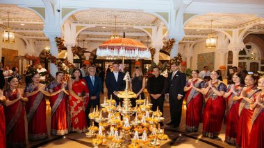 Diwali 2024: Spain President Pedro Sanchez, His Wife Begona Gomez Light Diyas, Relish Indian Sweets As They Participate in Deepavali Celebrations in Mumbai (See Pics)