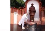 Amit Shah Launches CRS Mobile App for Birth, Death Registration; Unveils Statue of Sardar Vallabhbhai Patel at Delhi&rsquo;s Janganana Bhawan (See Pics and Video)