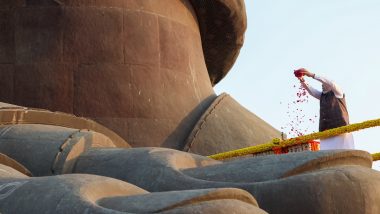 Rashtriya Ekta Diwas 2024: PM Narendra Modi Pays Tribute to Sardar Vallabhbhai Patel on Birth Anniversary at Statue of Unity, Attends Unity Day Parade in Gujarat (Pics and Videos)