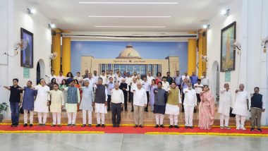 Vikas Saptah 2024: CM Bhupendra Patel, Cabinet Ministers Take ‘Bharat Vikas Pledge’ Commemorating PM Narendra Modi’s Swearing In As Gujarat CM 23 Years Ago (See Pics and Video)