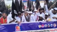 Hyderabad: Police Stop &lsquo;Unpermitted&rsquo; MRPS Protest Rally To Tank Bund Over SC Sub-Categorisation in Secunderabad (Watch Video)
