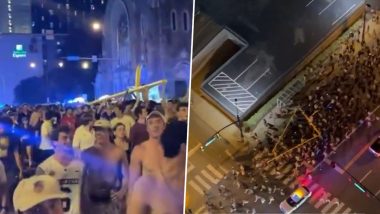 Nashville: Vanderbilt Students Walk Down Broadway Post Tearing Goalpost in US, Throw It in Cumberland River After Beating Alabama; Video Goes Viral