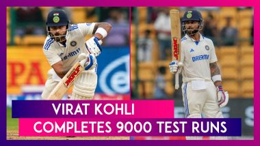 Virat Kohli Becomes Fourth Indian Batter To Score 9000 Runs in Tests, Achieves Feat During IND vs NZ 1st Test 2024