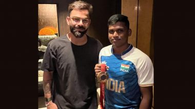 Virat Kohli Meets Mariyappan Thangavelu, See Viral Pic of Star India Cricketer With Paris Paralympics 2024 Bronze Medallist