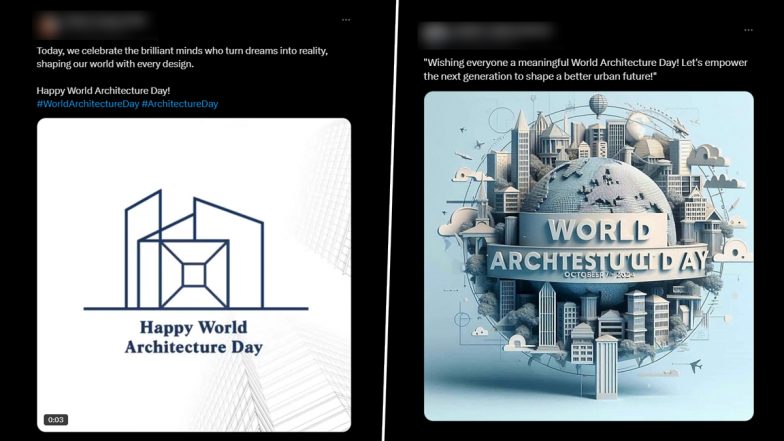 World Architecture Day 2024 Posts and Messages: Netizens Share Videos, Wishes, Greetings, Images, Quotes and Wallpapers to Celebrate the Significance of Architecture