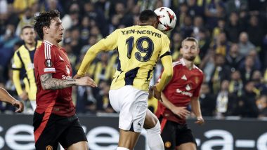 Fenerbahce 1–1 Manchester United, UEFA Europa League 2024–25: Youssef En-Nesyri's Equaliser Helps Jose Mourinho and Men Hold Red Devils to a Thrilling Draw