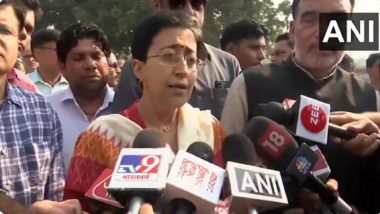 Delhi Air Pollution: AAP Slashed Punjab Farm Fires by 50%, BJP Playing Dirty Politics, Says CM Atishi Marlena (Watch Video)