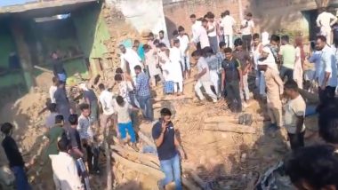 Bareilly Firecracker Factory Blast: Explosion at Cracker Factory in Uttar Pradesh; 3 Killed, Several Injured (Watch Video)