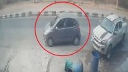 Delhi Blast Caught on Camera: CCTV Video Footage Shows Exact Moments of Explosion Outside CRPF School in Rohini, Police Probing Possible Khalistani Link