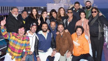 ‘Housefull 5’: Stars Akshay Kumar, Fardeen Khan and Abhishek Bachchan Share Joyful Moments on a Cruise (View Pic)