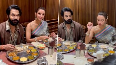 Navratri 2024: Rajkummar Rao and Triptii Dimri Enjoy a Culinary Delight of Gujarati Dishes in Ahmedabad While Promoting ‘Vicky Vidya Ka Woh Wala Video’