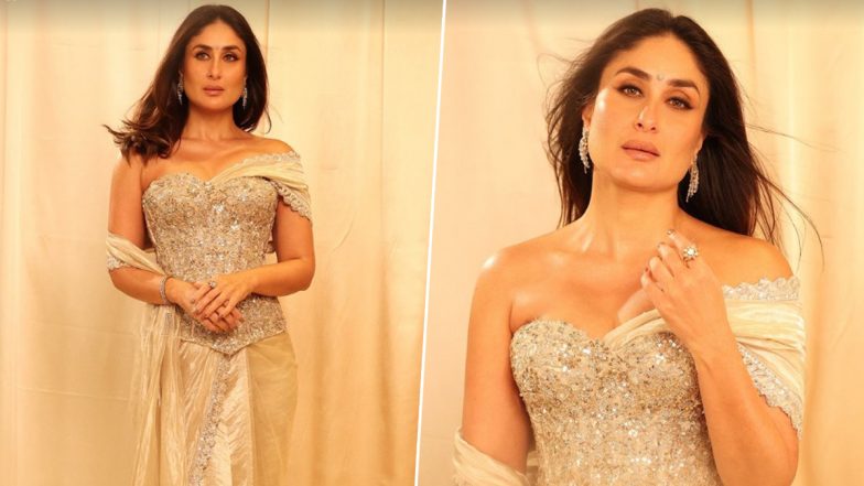 'Singham Again': Kareena Kapoor Khan Turns Heads in Glamorous Corset Saree at Movie Trailer Launch