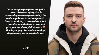 Justin Timberlake Postpones Highly Anticipated Show Due to Injury, Promises Fans a Rescheduled Performance!