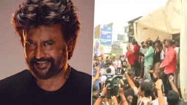 ‘Vettaiyan’: Rajinikanth’s Much-Awaited Film Hits Theatres, Fans Celebrate With Joyous Crowds in Chennai (Watch Video)