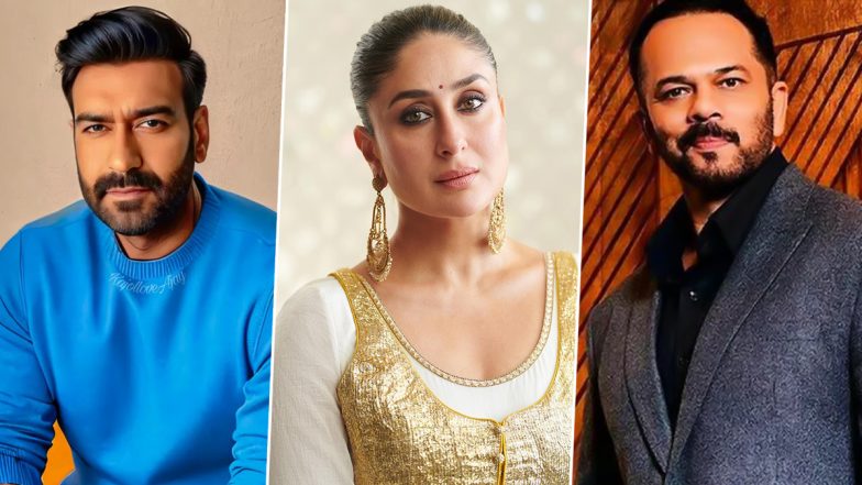 Luv Kush Ramlila 2024: Ajay Devgn and Kareena Kapoor Khan Join Rohit Shetty for Ravan Dahan Ahead of ‘Singham Again’ Launch