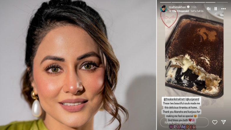 Hina Khan Shares Heartwarming Tiramisu Surprise from Friends Amid Breast Cancer Battle