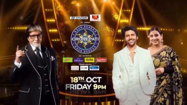 ‘Kaun Banega Crorepati 16’: Kartik Aaryan and Vidya Balan Bring ‘Bhool Bhulaiyaa 3’ Magic to Amitabh Bachchan’s Show (Watch Promo Video)