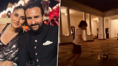 Kareena Kapoor Khan and Saif Ali Khan Celebrate Wedding Anniversary at Pataudi Palace; Kareena Shares Glimpse of Son Taimur Playing Volleyball (See Pics)