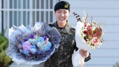 K-Pop Sensation J-Hope Completes Military Service; Fans Eagerly Await BTS Reunion News (Watch Video)