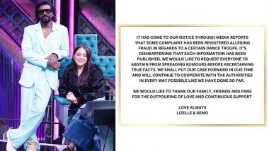 Choreographer Remo D’Souza and His Wife Lizelle D’Souza Speak Out Amid Fraud Allegations; Says ‘Request Everyone To Abstain From Spreading Rumours’ (View Post)