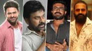 Prabhas Birthday: Chiranjeevi, Ram Charan, Rishab Shetty and Other Celebrities Share Their Love and Greetings for the &lsquo;Rebel&rsquo; Star