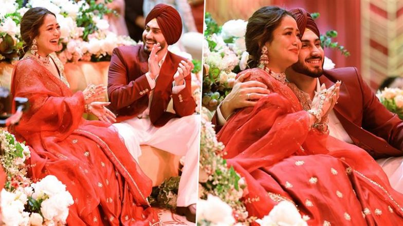 Neha Kakkar Shares Romantic Message for Rohanpreet Singh on Their Fourth Wedding Anniversary; Says, ‘Thank You for Making Me Feel Like a Baby Every Day’ (View Pics)