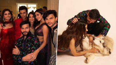 Janhvi Kapoor Shines With Happiness As Shikhar Pahariya Tenderly Places His Hand on Her Head (View Pics)