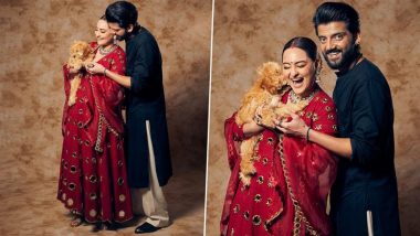 Sonakshi Sinha Posts Stunning Pictures in Red Lehenga, Asks Fans To Guess Her ‘Pookie’ (View Pics)