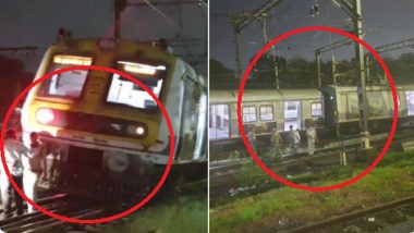 Mumbai Local Train Derailment: CSMT-Bound Train Derails at Kalyan Station, No Injuries Reported (See Pics and Video)